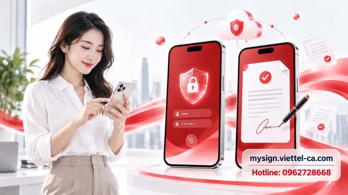 Hướng dẫn cài đặt và sử dụng ứng dụng MySign Viettel trên điện thoại Android và iPhone
